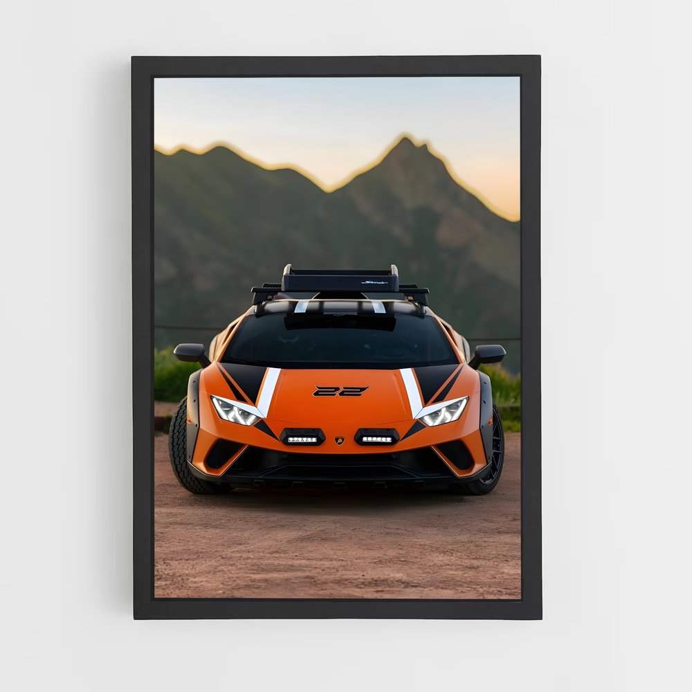 Poster Huracan en Furie – affiche Lamborghini (vue 2)